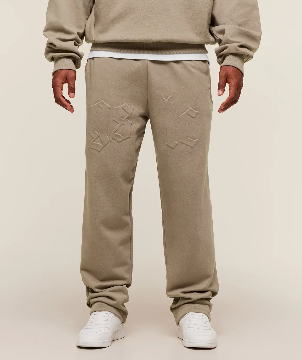 Embossed Straight Leg Joggers