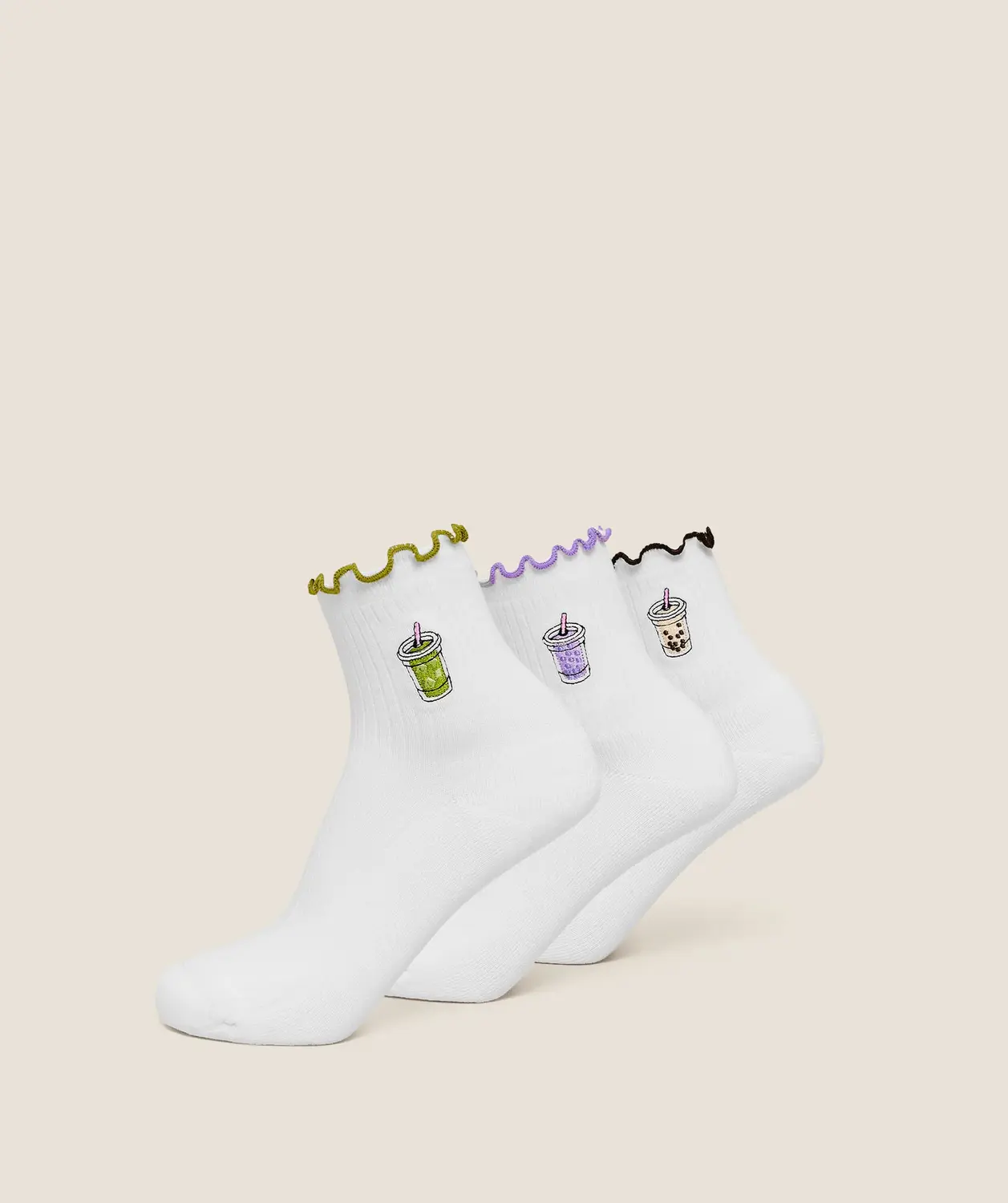 Hydration Graphic Midi Frill Socks 3Pk