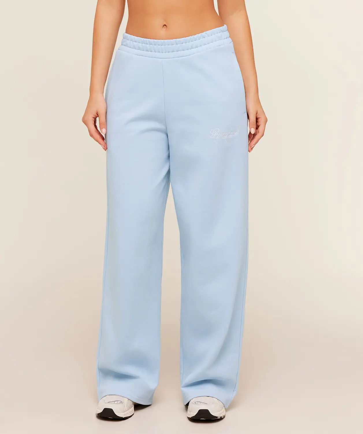 Script Embroidery Joggers Oversized Fit