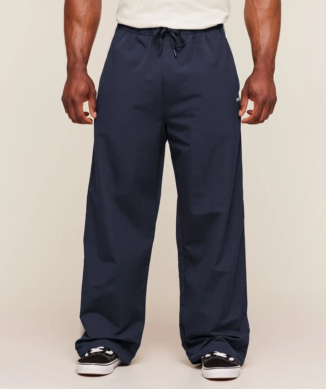 Retro Collegiate Track Pants Oversized Fit