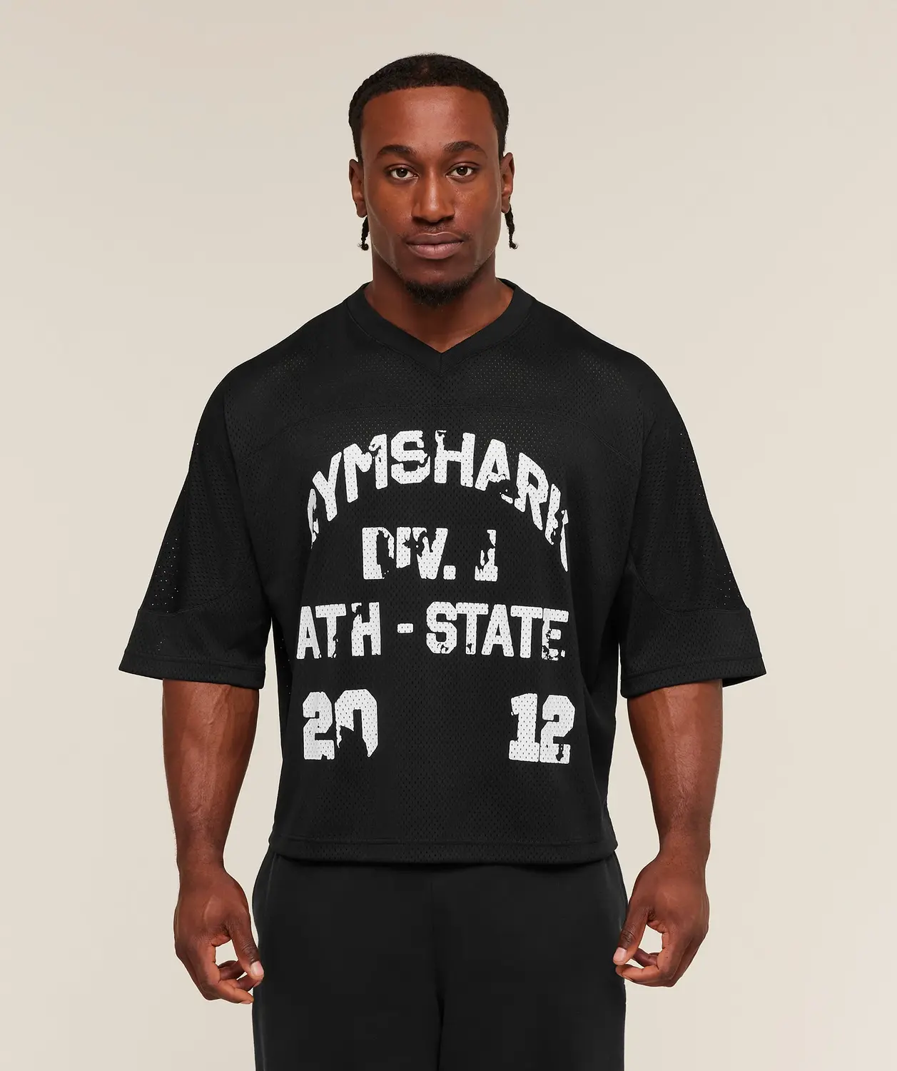 Graphic Mesh Oversized T-Shirt Oversized Fit