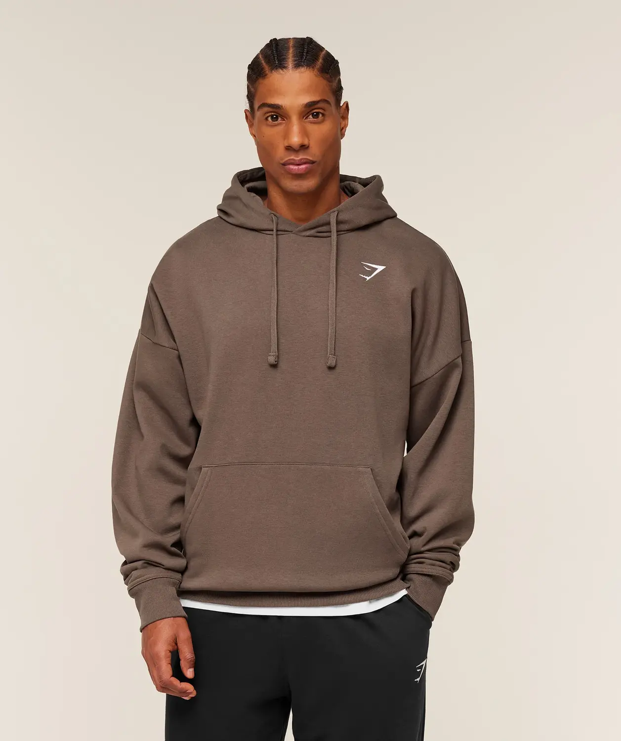 Crest Oversized Hoodie Oversized Fit