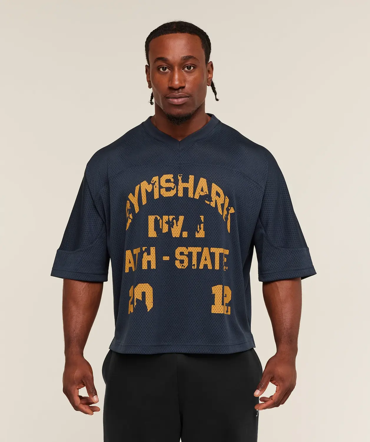 Graphic Mesh Oversized T-Shirt Oversized Fit