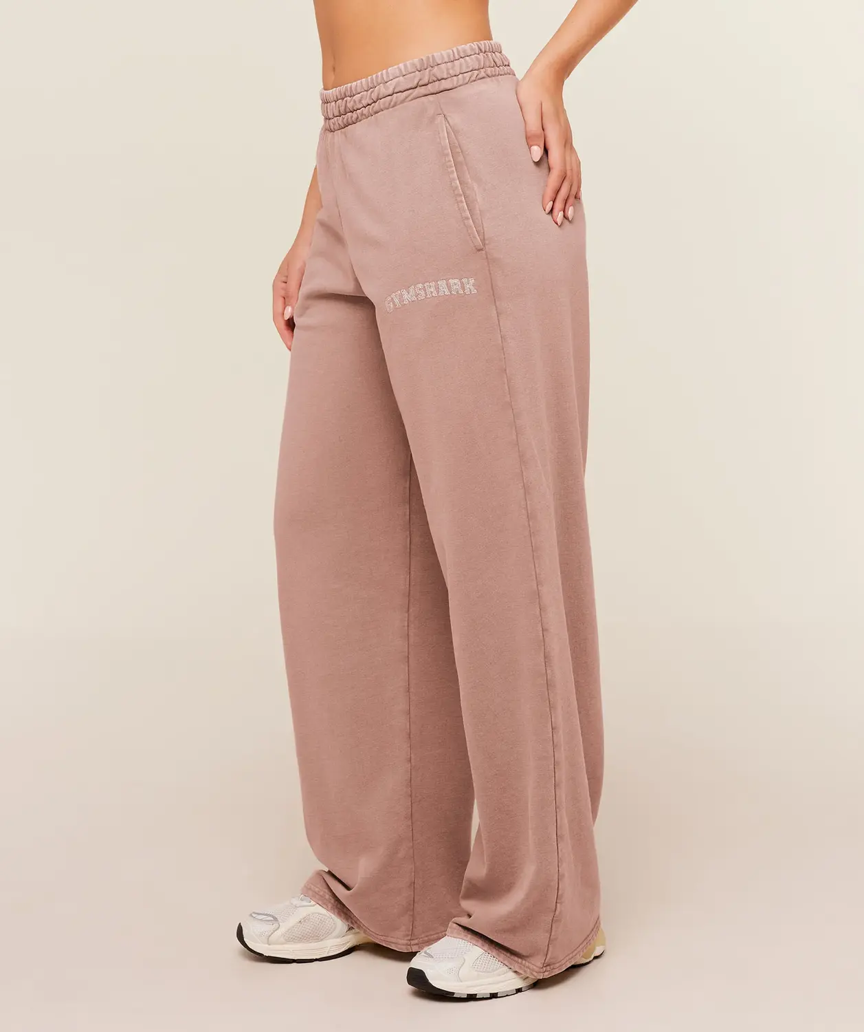 Chainstitch Graphic Wide Leg Joggers Oversized Fit - Image 3