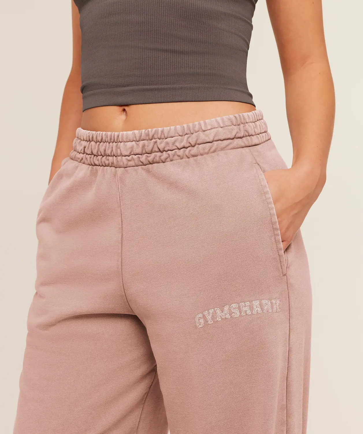 Chainstitch Graphic Wide Leg Joggers Oversized Fit - Image 5