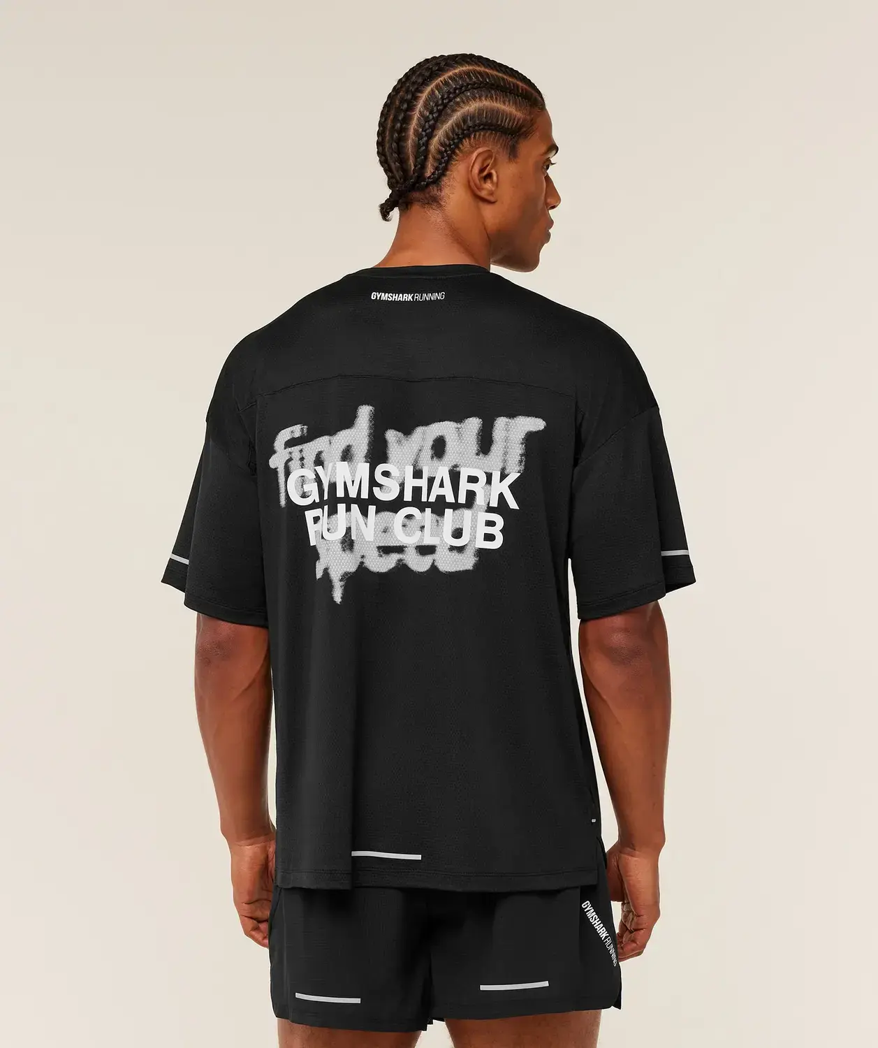 Running Graphic T-Shirt Oversized Fit